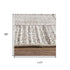 8' X 10' Gray And Natural Wool Checkered Hand Tufted Area Rug