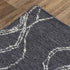 8' X 10' Charcoal And Gray Wool Trellis Hand Tufted Area Rug