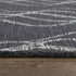 8' X 10' Charcoal And Gray Wool Trellis Hand Tufted Area Rug