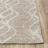 9' X 12' Brown And Natural Wool Trellis Hand Tufted Area Rug
