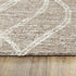 9' X 12' Brown And Natural Wool Trellis Hand Tufted Area Rug
