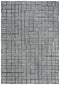 8' X 10' Charcoal And Ivory Wool Geometric Hand Tufted Area Rug