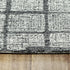 8' X 10' Charcoal And Ivory Wool Geometric Hand Tufted Area Rug