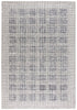 9' X 12' Charcoal And Gray Wool Checkered Hand Tufted Area Rug