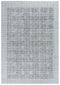 8' X 10' Blue And Dark Blue Wool Striped Hand Tufted Area Rug
