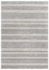 5' X 8' Brown And Natural Wool Striped Hand Tufted Area Rug