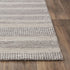 5' X 8' Brown And Natural Wool Striped Hand Tufted Area Rug