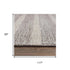 8' X 10' Brown And Natural Wool Striped Hand Tufted Area Rug