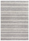9' X 12' Brown And Natural Wool Striped Hand Tufted Area Rug