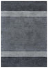 5' X 8' Charcoal And Gray Wool Striped Hand Tufted Area Rug