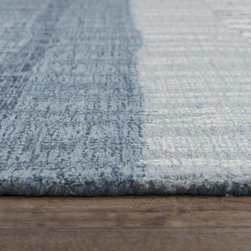5' X 8' Tan And Natural Wool Striped Hand Tufted Area Rug