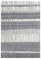 9' X 12' Charcoal Light Gray And Ivory Wool Striped Hand Tufted Area Rug