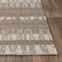 8' X 10' Brown And Natural Wool Striped Hand Tufted Area Rug
