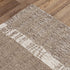 9' X 12' Brown And Natural Wool Striped Hand Tufted Area Rug