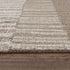 9' X 12' Brown And Natural Wool Striped Hand Tufted Area Rug