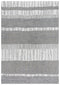 8' X 10' Gray Natural Dark Gray Light Gray And Ivory Wool Striped Hand Tufted Area Rug