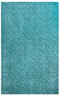 8' X 10' Blue And Aqua Wool Geometric Hand Tufted Area Rug