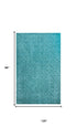 8' X 10' Blue And Aqua Wool Geometric Hand Tufted Area Rug