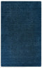 9' X 12' Navy Blue And Blue Wool Geometric Hand Tufted Area Rug