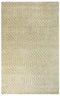 9' X 12' Tan And Natural Wool Geometric Hand Tufted Area Rug