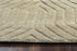 9' X 12' Tan And Natural Wool Geometric Hand Tufted Area Rug
