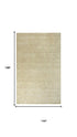 9' X 12' Tan And Natural Wool Geometric Hand Tufted Area Rug