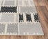 9' X 12' Gray Ivory And Charcoal Wool Geometric Hand Tufted Area Rug