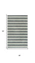 5' X 8' Gray Ivory And Charcoal Wool Striped Hand Tufted Area Rug