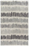 9' X 12' Gray Ivory And Charcoal Wool Striped Hand Tufted Area Rug