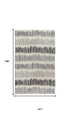 9' X 12' Gray Ivory And Charcoal Wool Striped Hand Tufted Area Rug
