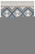 9' X 12' Gray Blue Ivory And Orange Wool Southwestern Hand Tufted Area Rug