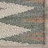 9' X 12' Gray Blue Ivory And Orange Wool Southwestern Hand Tufted Area Rug