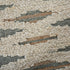 9' X 12' Gray Blue Ivory And Orange Wool Southwestern Hand Tufted Area Rug