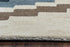 9' X 12' Beige Navy Blue Blue Teal Brown And Light Brown Wool Southwestern Hand Tufted Area Rug