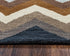 5' X 8' Brown White Taupe And Gray Wool Southwestern Hand Tufted Area Rug