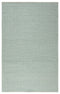 8' Green And Off White Wool Chevron Hand Woven Area Rug