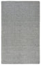 8' Black And Off White Wool Chevron Hand Woven Area Rug