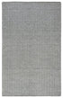 8' Black And Off White Wool Chevron Hand Woven Area Rug