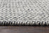 8' Black And Off White Wool Chevron Hand Woven Area Rug