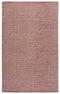 8' X 10' Burgundy And Off White Wool Chevron Hand Woven Area Rug