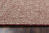 8' X 10' Burgundy And Off White Wool Chevron Hand Woven Area Rug