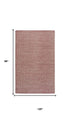 8' X 10' Burgundy And Off White Wool Chevron Hand Woven Area Rug