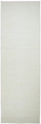 8' Off White And Ivory Wool Hand Woven Area Rug