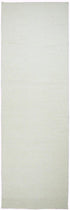 8' Off White And Ivory Wool Hand Woven Area Rug