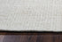 5' X 8' Off White And Ivory Wool Hand Woven Area Rug