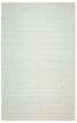 8' X 10' Off White And Ivory Wool Hand Woven Area Rug