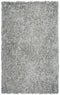 8' X 10' Light Gray And Silver Hand Tufted Area Rug