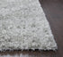 8' X 10' Light Gray And Silver Hand Tufted Area Rug