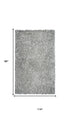 8' X 10' Light Gray And Silver Hand Tufted Area Rug