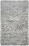 8' X 10' Gray And Silver Hand Tufted Area Rug